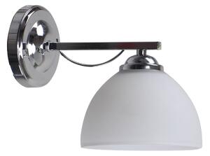 Nástěnné moderní osvětlení FILONA - 1xE27, 40W, chromované / bílé