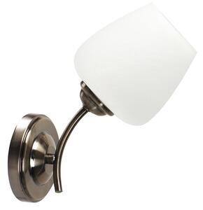 Rustikální nástěnné osvětlení ZINA - 1xE27, 40W, patina / bílé