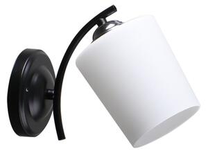 Moderní nástěnné osvětlení ESNYR - 1xE27, 40W, chromované / černé / bílé