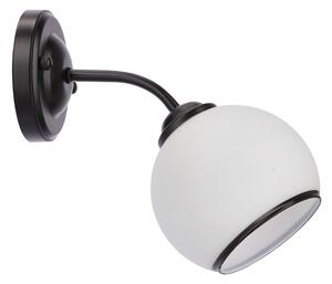 Moderní nástěnné svítidlo MARINEN - 1xE27, 40W, černé / bílé