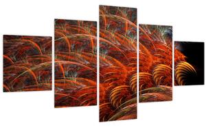 Obraz - Abstraktní imitace peří (125x70 cm)