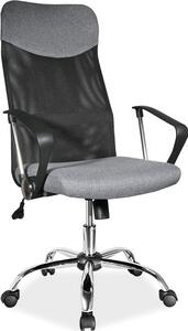 Casarredo Kancelářská židle Q-025 šedá/černá látka