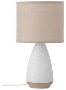 Bílo-béžová kameninová stolní lampa Bloomingville Paprica