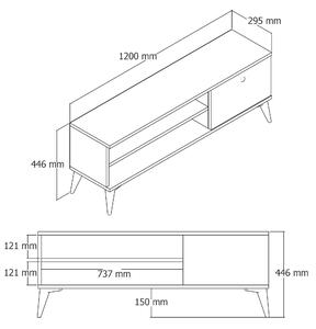 Televizní stolek / skříňka Retry 3. 1067136