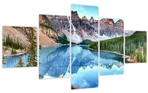 Obraz - Moraine lake (125x70 cm)
