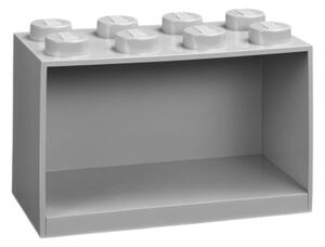 Šedá nástěnná police LEGO® Storage 21 x 32 cm