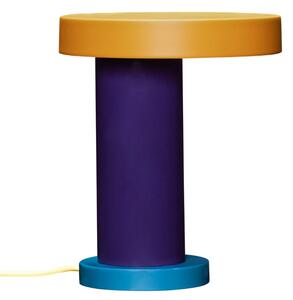 Žluto-fialová kovová stolní LED lampa Hübsch Magic