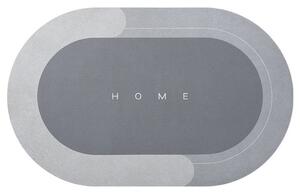 HomeLife Koupelnová absorpční předložka 50 x 80 cm ovál, šedá šedá