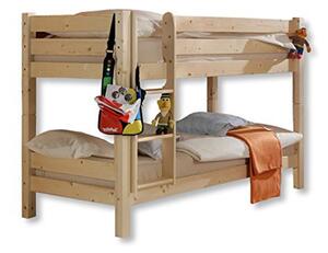Dětská PATROVÁ postel BARČA 180x80 cm - přírodní