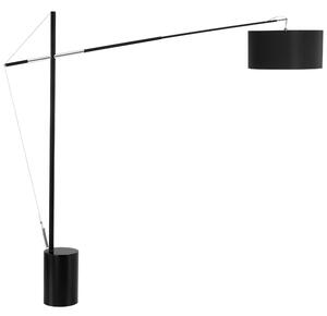Černá kovová stojací lampa Nova Luce Traccia 165 cm