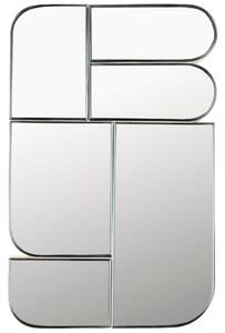 Béžové kovové závěsné zrcadlo ZUIVER GLAMOUR 70 x 45 cm