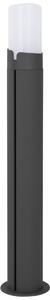 Tmavě šedé kovové venkovní sloupkové světlo Nova Luce Pyro 60 cm