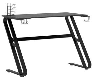 Herní stůl s nohami ve tvaru ZZ černý 110 x 60 x 75 cm