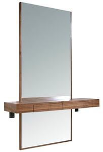 Ořechové závěsné zrcadlo Angel Cerdá No. 3235, 180 x 120 cm