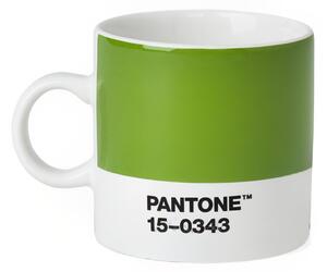 Zelený porcelánový hrnek Pantone Green 15-0343 120 ml