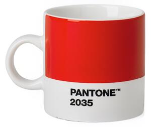 Červený porcelánový hrnek Pantone Red 2035 120 ml