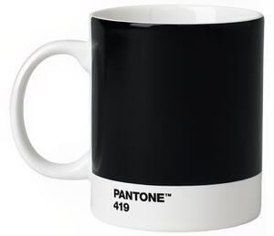 Černý porcelánový hrnek Pantone Black 419 375 ml