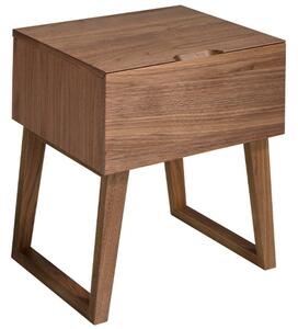 Ořechový noční stolek Angel Cerdá No. 7005, 45 x 40 cm