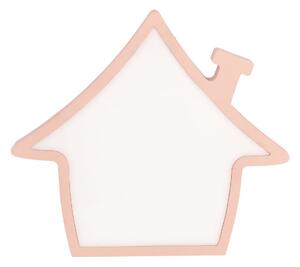 Stolní dětská LED lampička HOUSE - 10W, 3000K (teplá bílá), růžová