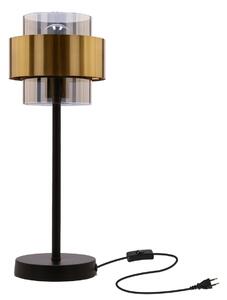 Moderní stolní lampa SPIEGA - 1xE27, 60W, černá / mosazná