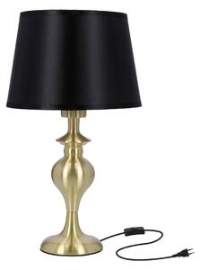 Moderní stolní lampa PRIMA - 1xE27, 60W, zlatá / černá