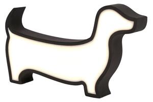 Nástěnné svítidlo do dětského pokoje DOG - 12W, 3000K (teplá bílá), černé