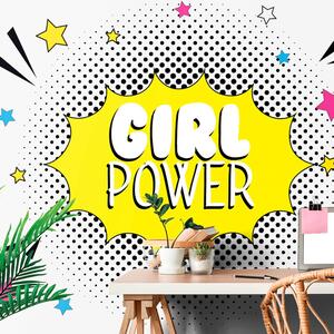 Tapeta s pop art nápisem - GIRL POWER
