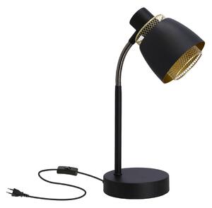 Moderní stolní lampa ALEKSANDRIA - 1xE14, 40W, zlatá / černá