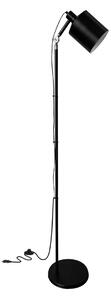 Stojací industriální lampa ZANA - 1xE27, 60W, černá