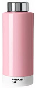 Světle růžová kovová termoláhev Pantone Light Pink 182 530 ml