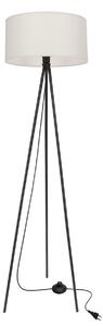 Stojací lampa trojnožka SHANTI - 1xE27, 40W, černá / šedá