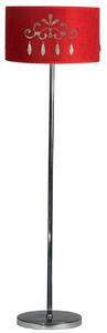 Moderní podlahová lampa DECOR - 1xE27, 60W, chromovaná / červená