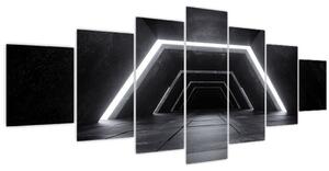 Obraz - Futuristický tunel (210x100 cm)