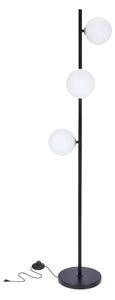 Art deco stojací lampa KAMA - 3xG9, 28W, černá / bílá