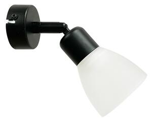 Nástěnné bodové svítidlo COSTA - 1xE14, 40W, černé / bílé