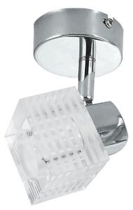 Nástěnné bodové moderní svítidlo MALACHIT - 1xG9, 40W, chromované / čiré
