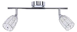 Moderní nástěnné / stropní bodové svítidlo SHIBA - 2xG9, 15W, chromované / čiré