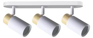 Bodové stropní svítidlo CLARO - 3xGU10, 15W, hnědé / bílé