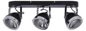 Stropní bodové svítidlo CRAZY - 3xGU10, 15W, černé