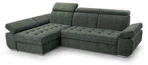 Rohová sedací souprava Belona (zelená) (L). Akce -20%