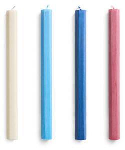 HAY Svíčky Hexagon Candle set 4ks, marine