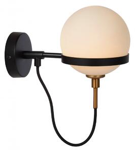 Lucide 30293/01/30 FELINE dekorativní nástěnná lampa 1xG9 | IP44 - černá, opál