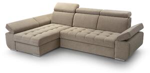 Rohová sedací souprava Belona (cappuccino) (L). Akce -20%