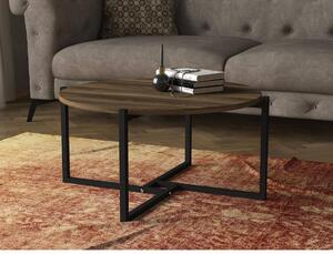 Asir Konferenční stolek NOCE 36,3x68 cm hnědá/černá AS0769