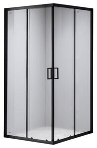 BPS-koupelny Čtvercový sprchový kout BL31C 100x100 černá/transparent - bez vaničky