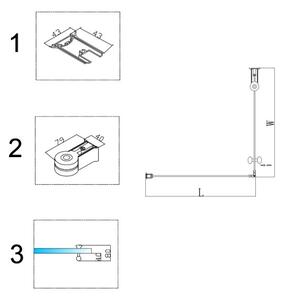 BPS-koupelny Čtvercový sprchový kout KZ1190B 90x90 chrom/transparent + vanička RIKO BL černá