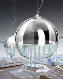 Industriální lustr Silver Ball 18