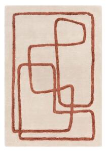Ručně tkaný vlněný koberec v cihlové a krémové barvě 120x170 cm Matrix – Asiatic Carpets