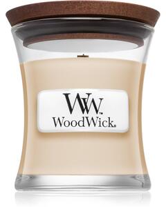 Woodwick Vanilla Bean vonná svíčka s dřevěným knotem 85 g