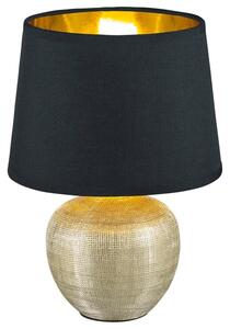 Stolní lampa LUXOR černá/stříbrná